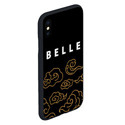 Чехол iPhone XS Max матовый Belle anime clouds, цвет: 3D-черный — фото 2