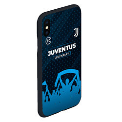 Чехол iPhone XS Max матовый Juventus legendary форма фанатов, цвет: 3D-черный — фото 2