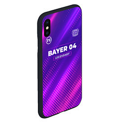 Чехол iPhone XS Max матовый Bayer 04 legendary sport grunge, цвет: 3D-черный — фото 2