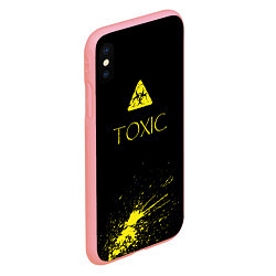 Чехол iPhone XS Max матовый TOXIC - Биологическая опасность, цвет: 3D-баблгам — фото 2