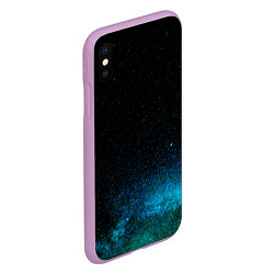 Чехол iPhone XS Max матовый Deep stars, цвет: 3D-сиреневый — фото 2