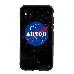 Чехол iPhone XS Max матовый Антон Наса космос, цвет: 3D-черный