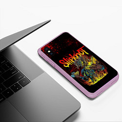 Чехол iPhone XS Max матовый Slipknot Monster, цвет: 3D-сиреневый — фото 2