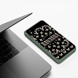 Чехол iPhone XS Max матовый По мотивам альбома BANDANA Кизару Биг Бейби Тейп, цвет: 3D-темно-зеленый — фото 2