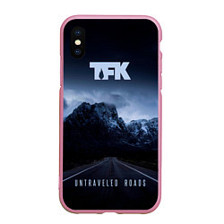 Чехол iPhone XS Max матовый Untraveled Road - Thousand Foot Krutch, цвет: 3D-розовый