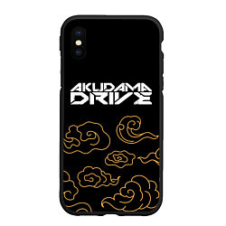 Чехол iPhone XS Max матовый Akudama Drive anime clouds