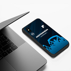 Чехол iPhone XS Max матовый Hoffenheim legendary форма фанатов, цвет: 3D-черный — фото 2