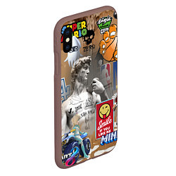 Чехол iPhone XS Max матовый Gaming aesthetics - Art коллаж, цвет: 3D-коричневый — фото 2
