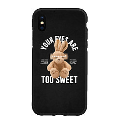 Чехол iPhone XS Max матовый Rabbit too sweet