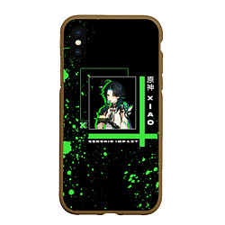 Чехол iPhone XS Max матовый Genshin Impact: Xiao