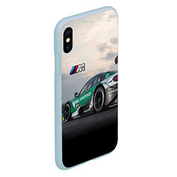 Чехол iPhone XS Max матовый BMW M Power - Racing team - Motorsport, цвет: 3D-голубой — фото 2