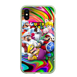 Чехол iPhone XS Max матовый Super Mario - Gaming aesthetics - Collage