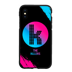 Чехол iPhone XS Max матовый The Killers - neon gradient