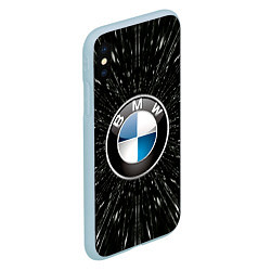 Чехол iPhone XS Max матовый БМВ эмблема, автомобильная тема, цвет: 3D-голубой — фото 2