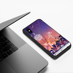 Чехол iPhone XS Max матовый Доброго нового года!, цвет: 3D-черный — фото 2