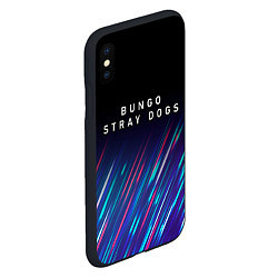 Чехол iPhone XS Max матовый Bungo Stray Dogs stream, цвет: 3D-черный — фото 2