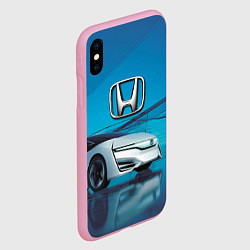 Чехол iPhone XS Max матовый Honda concept - Japan, цвет: 3D-розовый — фото 2