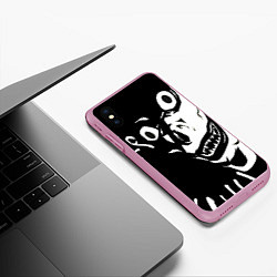 Чехол iPhone XS Max матовый Death Note - Рюк, цвет: 3D-розовый — фото 2