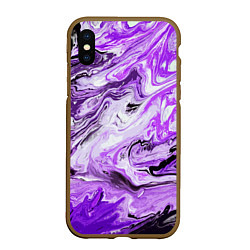 Чехол iPhone XS Max матовый Красочная абстракция