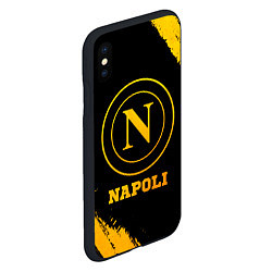 Чехол iPhone XS Max матовый Napoli - gold gradient, цвет: 3D-черный — фото 2