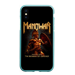 Чехол iPhone XS Max матовый Manowar rock