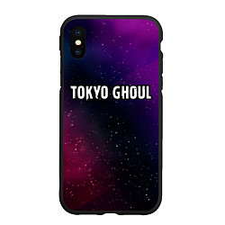 Чехол iPhone XS Max матовый Tokyo Ghoul gradient space