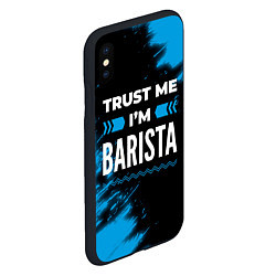 Чехол iPhone XS Max матовый Trust me Im barista dark, цвет: 3D-черный — фото 2