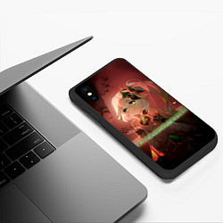 Чехол iPhone XS Max матовый Нахида из Genshin Impact, цвет: 3D-черный — фото 2