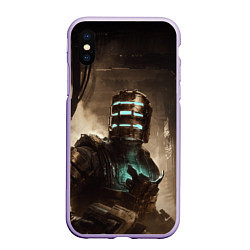 Чехол iPhone XS Max матовый Айзек Кларк Dead space remake, цвет: 3D-светло-сиреневый