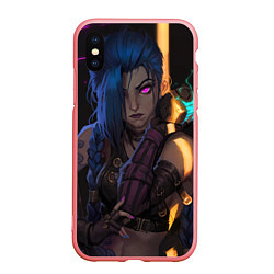 Чехол iPhone XS Max матовый Jinx - Powder