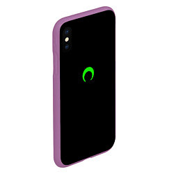 Чехол iPhone XS Max матовый Green moon, цвет: 3D-фиолетовый — фото 2