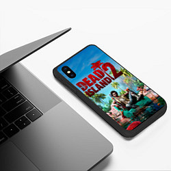 Чехол iPhone XS Max матовый Dead island two, цвет: 3D-черный — фото 2