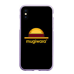 Чехол iPhone XS Max матовый Mugiwara, цвет: 3D-светло-сиреневый
