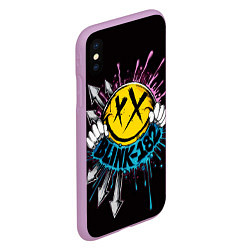 Чехол iPhone XS Max матовый Блинк 182 логотип, цвет: 3D-сиреневый — фото 2