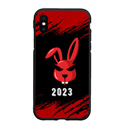 Чехол iPhone XS Max матовый 2023 Кролик суровый