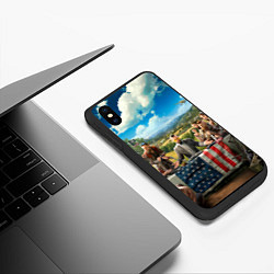Чехол iPhone XS Max матовый Far Cry, цвет: 3D-черный — фото 2