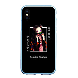 Чехол iPhone XS Max матовый Клинок, рассекающий демонов: персонаж Незуко Камад