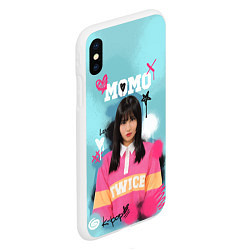 Чехол iPhone XS Max матовый K - pop Momo, цвет: 3D-белый — фото 2