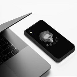 Чехол iPhone XS Max матовый Ghost skull, цвет: 3D-черный — фото 2
