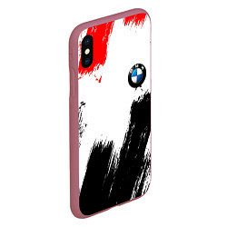 Чехол iPhone XS Max матовый BMW art, цвет: 3D-малиновый — фото 2