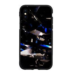 Чехол iPhone XS Max матовый Осколки реальности, цвет: 3D-черный