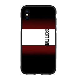 Чехол iPhone XS Max матовый Россия 99 Московский регион, цвет: 3D-черный