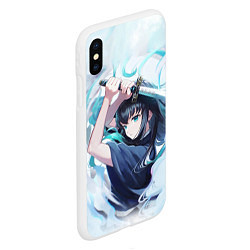 Чехол iPhone XS Max матовый Muichiro Tokito Demon Slayer, цвет: 3D-белый — фото 2