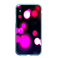 Чехол iPhone XS Max матовый Розовые блики света