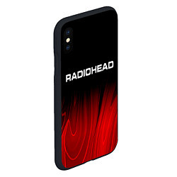 Чехол iPhone XS Max матовый Radiohead red plasma, цвет: 3D-черный — фото 2