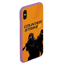 Чехол iPhone XS Max матовый Counter Strike 2, цвет: 3D-фиолетовый — фото 2