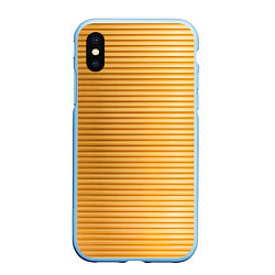 Чехол iPhone XS Max матовый Золотистый текстурный паттерн
