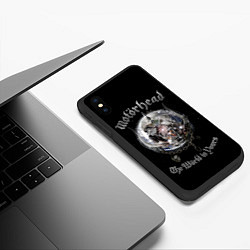 Чехол iPhone XS Max матовый Motorhead планета, цвет: 3D-черный — фото 2
