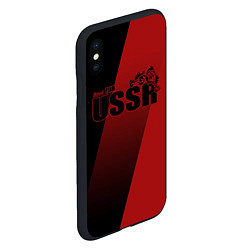 Чехол iPhone XS Max матовый USSR team, цвет: 3D-черный — фото 2