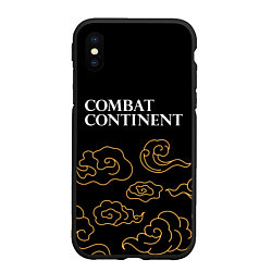 Чехол iPhone XS Max матовый Combat Continent anime clouds